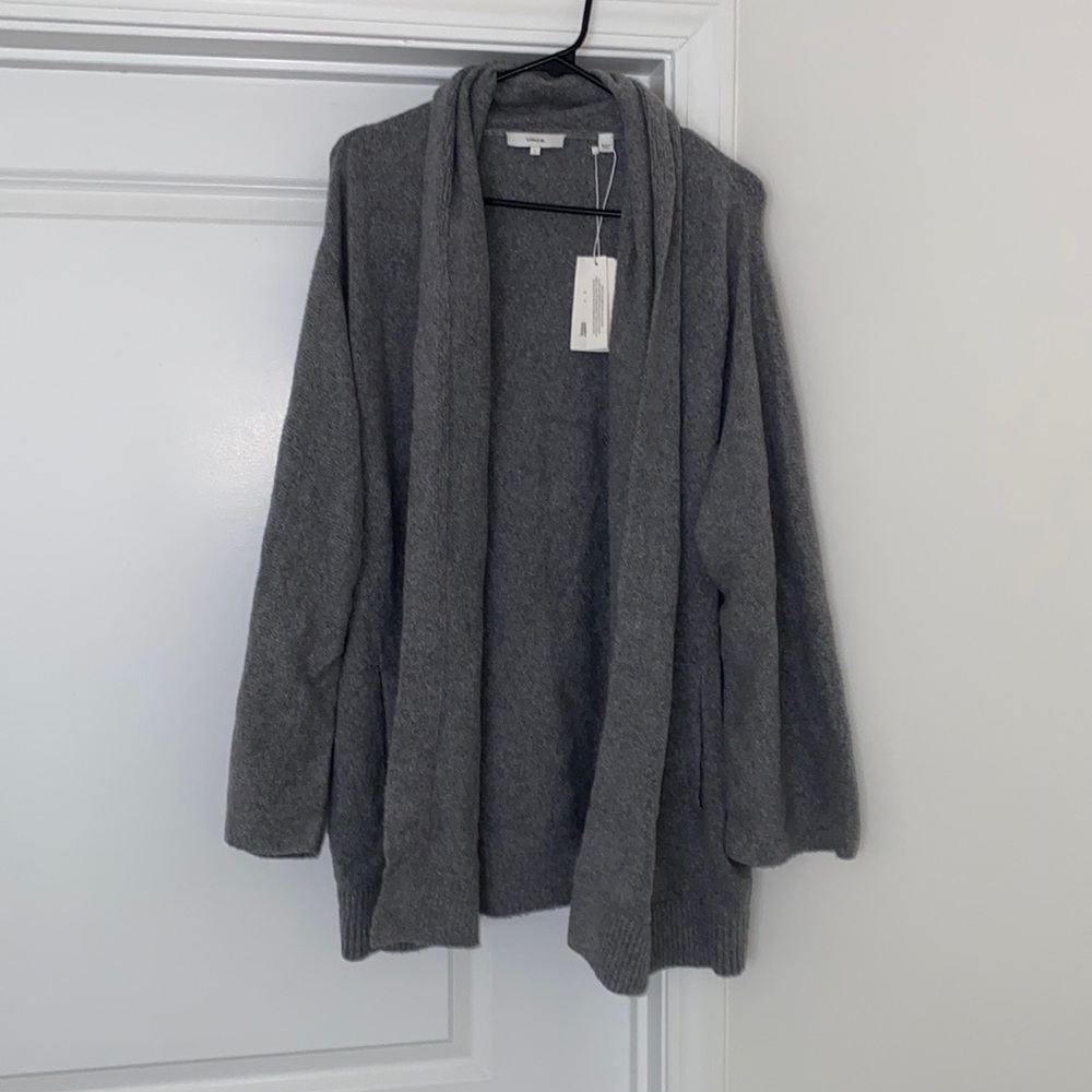 Vince Gray Pocketed Cardigan